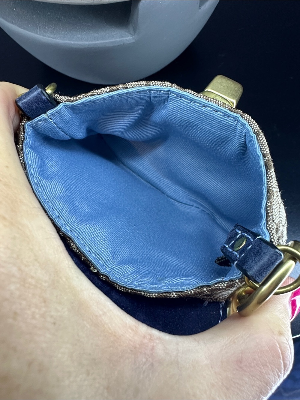 Rare Vintage 2006 Coach Micro SoHo Bag Charm Turnlock Mini Pouch Wristlet Y2K - Picture 5 of 10